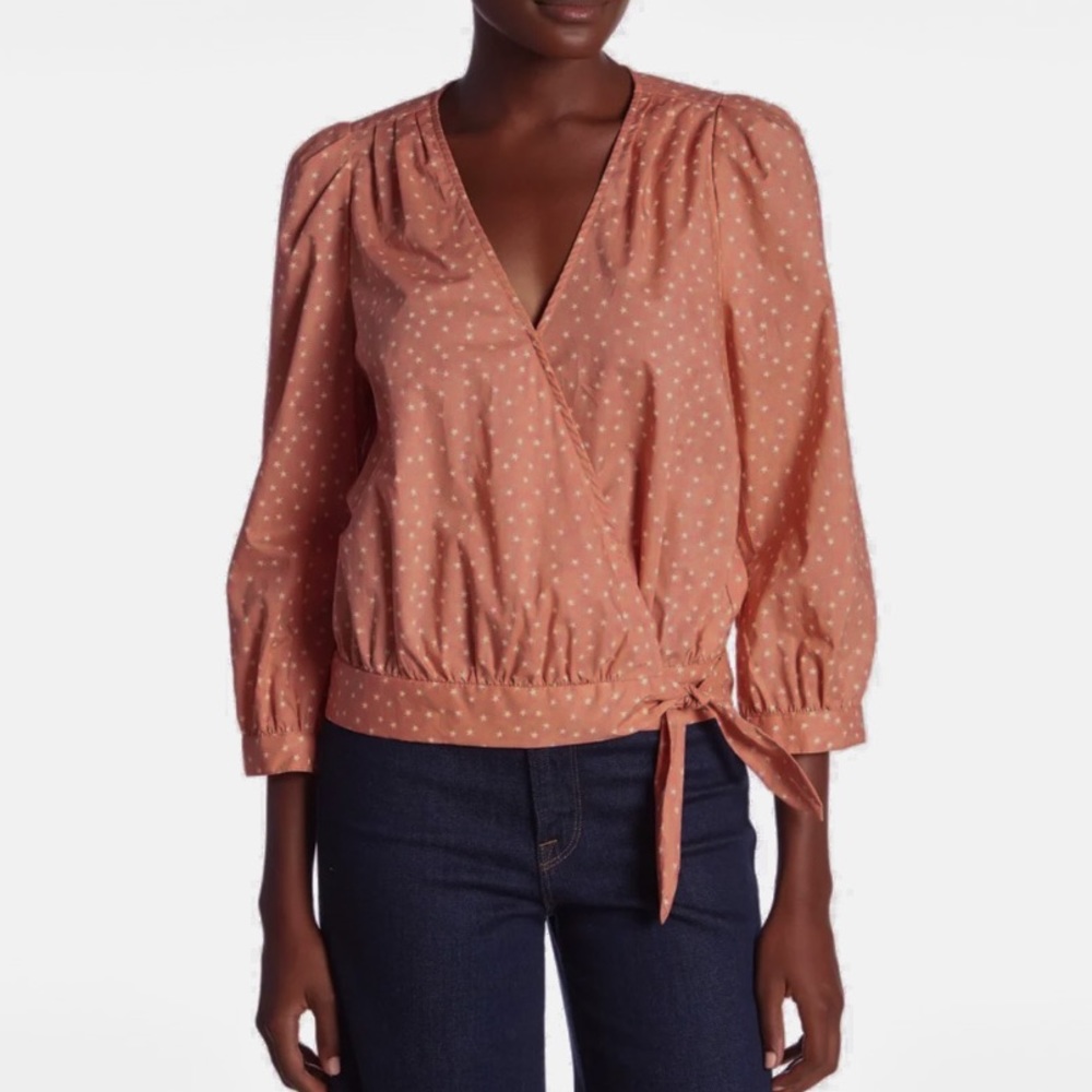 𝗗𝗢𝗡𝗔𝗧𝗘𝗗 Madewell Star Scatter Wrap Blouse